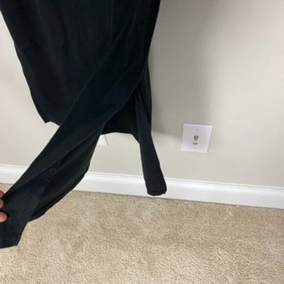 The Nines by HATCH Maternity Black Ribbed Long Sleeve Midi Dress Size Large - Picture 5 of 8